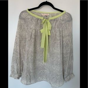 Rebecca Taylor Python Print Blouse Size 4